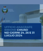 Ufficio Anagrafe di Bibione: chiuso nei giorni 24, 26 e 31 luglio 2024